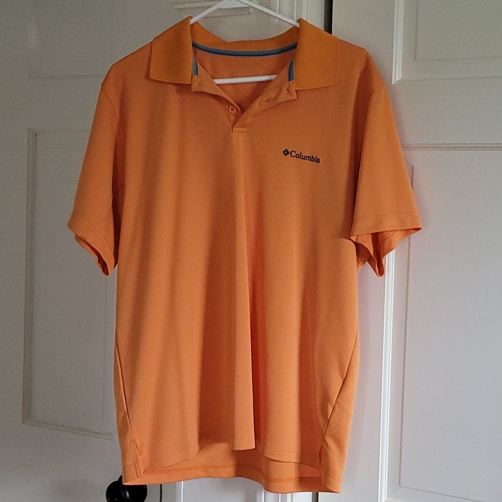Columbia orange shirt